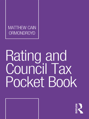 cover image of Rating and Council Tax Pocket Book